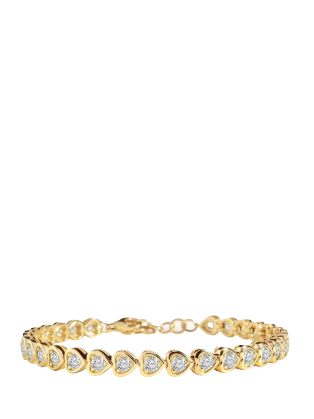 Divine Jewellery Gold Heart Bracelet