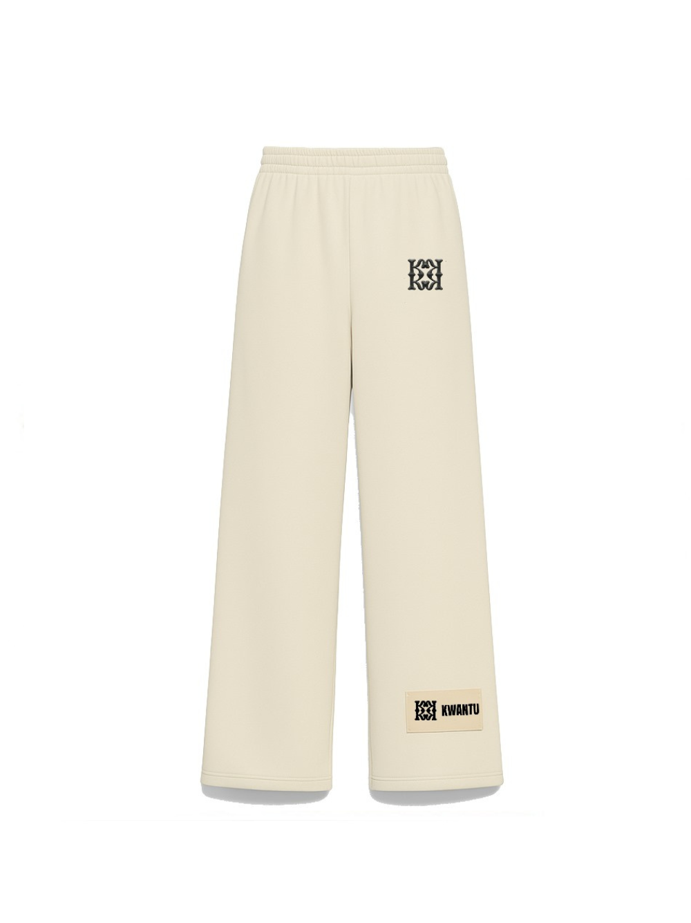 Kwantu Monogram Off-White Sweatpants