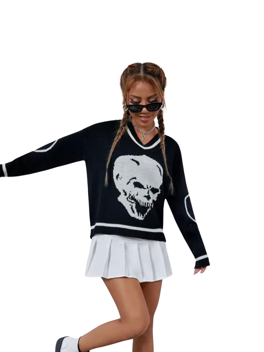 Azania Black Long Sleeve Sweater