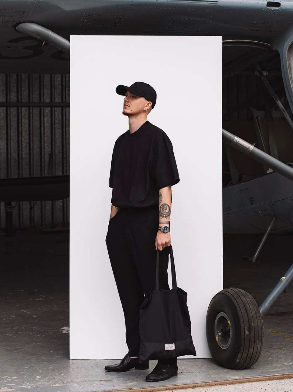 Patrick James Cotton Slack Black Pants