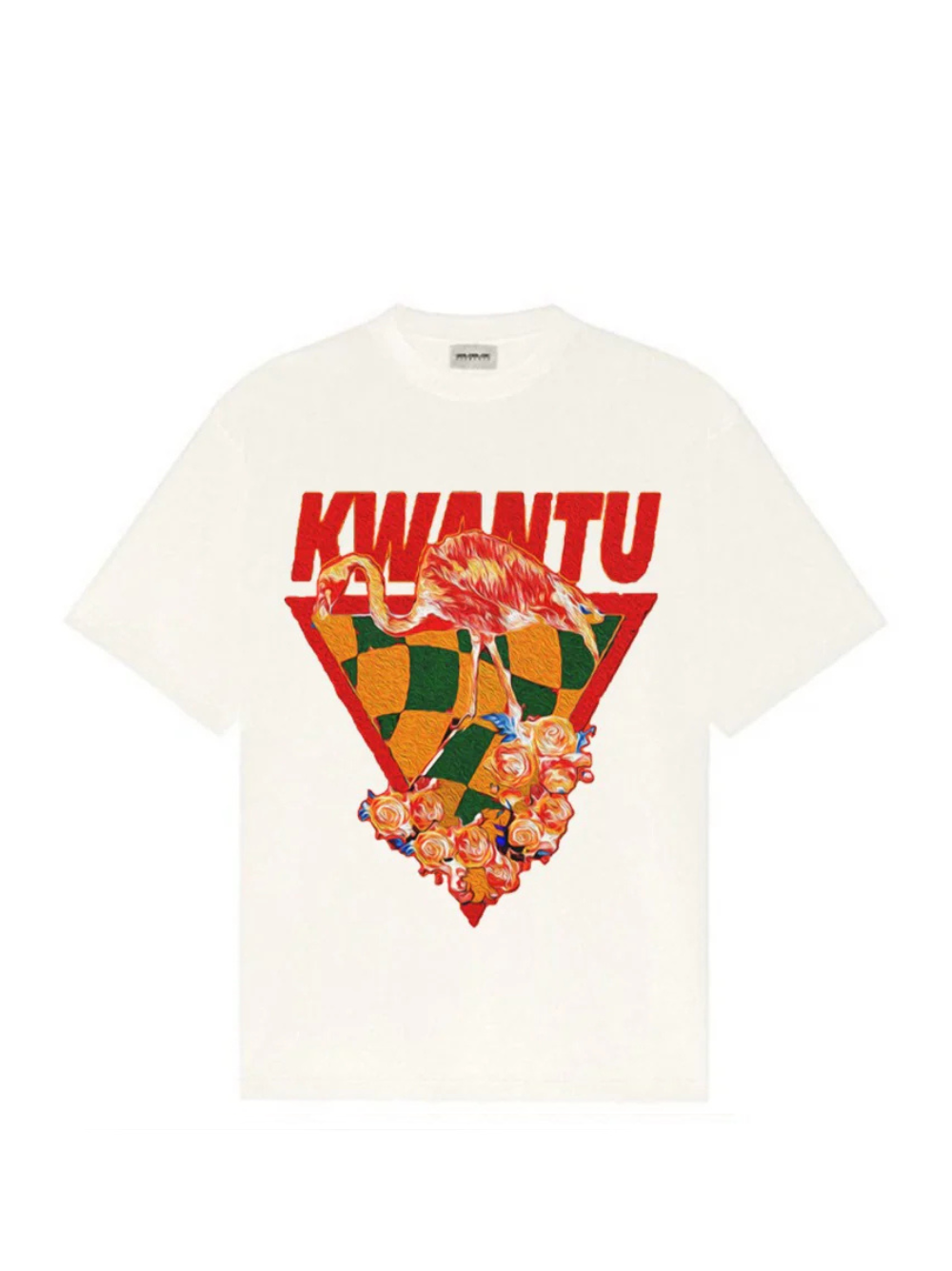 Kwantu Flamingo Off-White T-Shirt