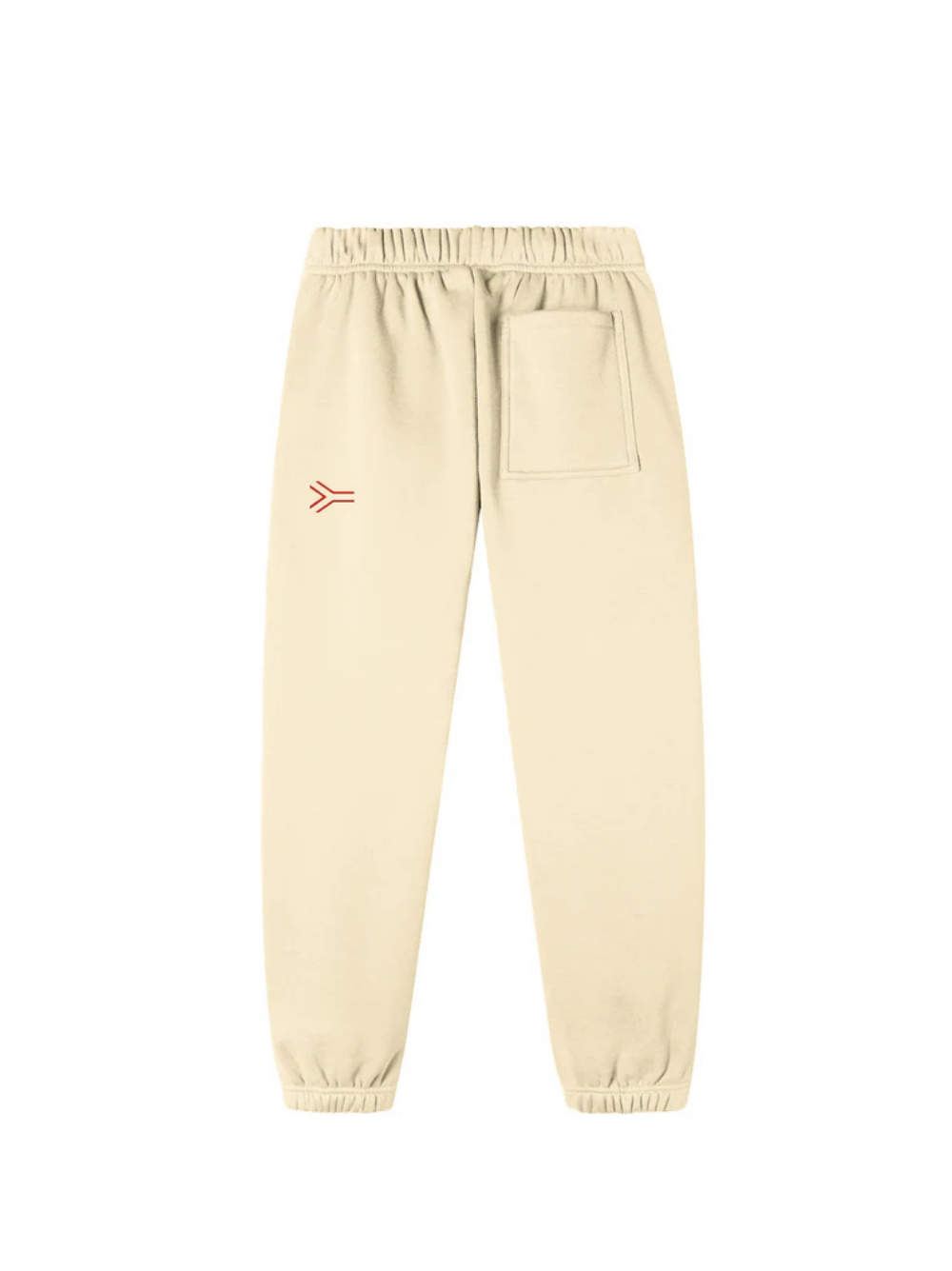 Iconic Black Essential Cream Sweatpants