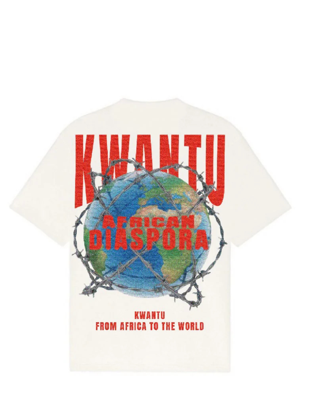 Kwantu Diaspora Off-White T-Shirt