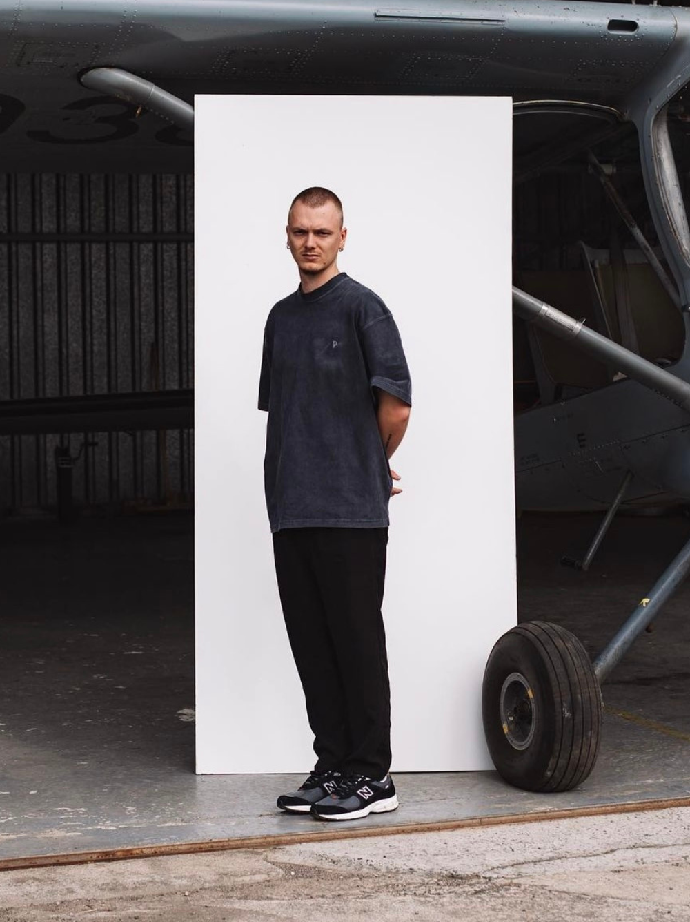 Patrick James Cotton Slack Black Pants