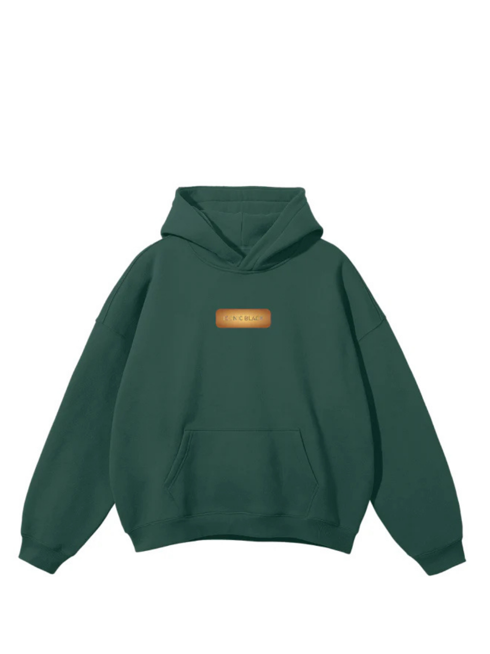Iconic Black Firebloom Green Hoodie