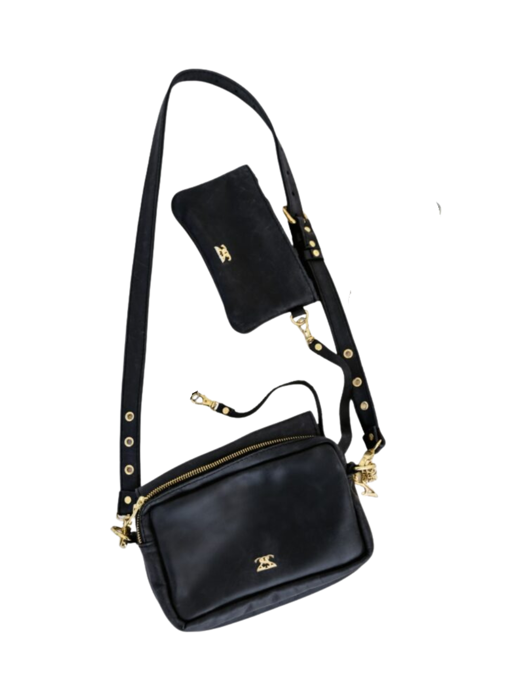 Secura 100% Leather Black Handbag