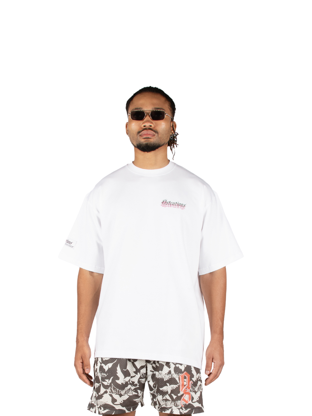 Ostentious White Pink T-Shirt