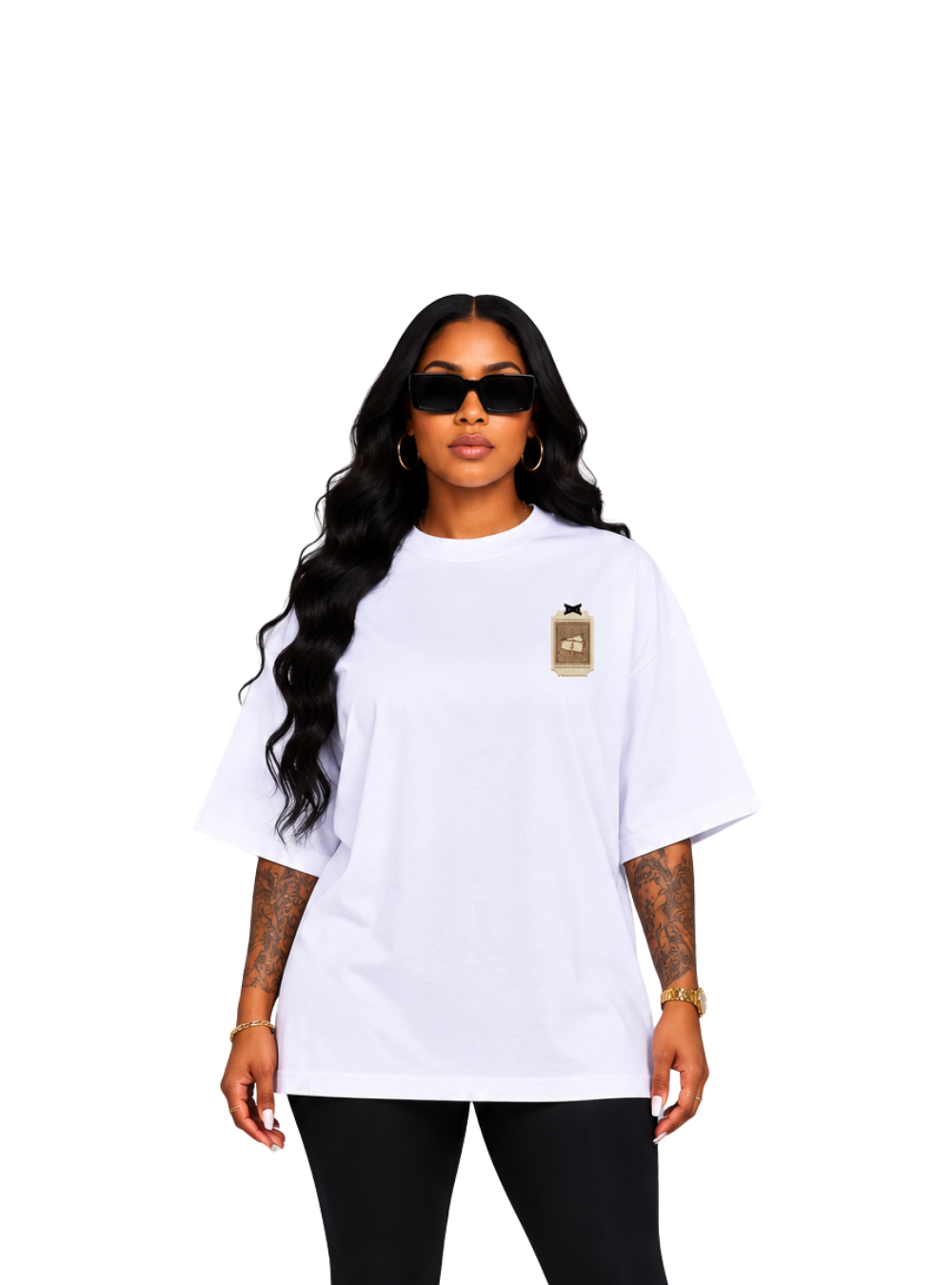 Jaiva Zaka Oversized White T-Shirt