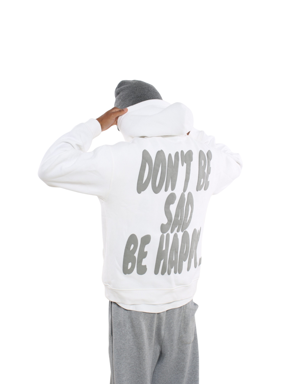 Sadboysneverdie White Oversized Hoodie