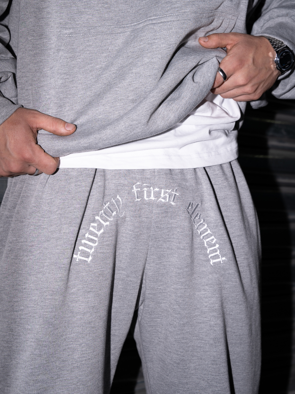 Twenty First Element Grey Two Piece Set