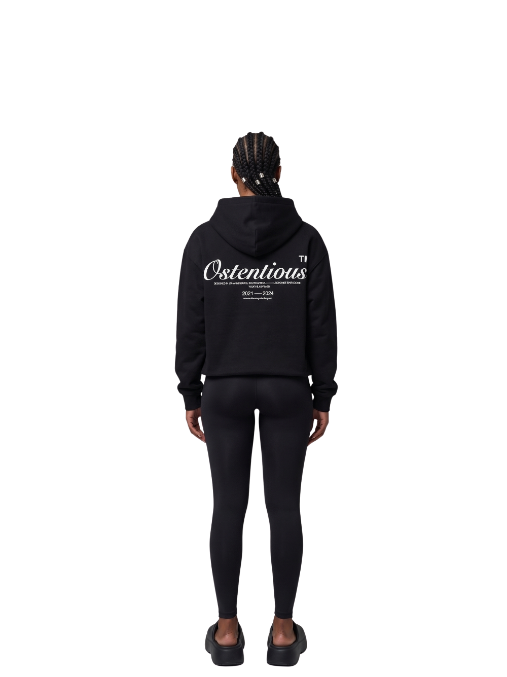 Ostentious Signature All Black Oversized Hoodie