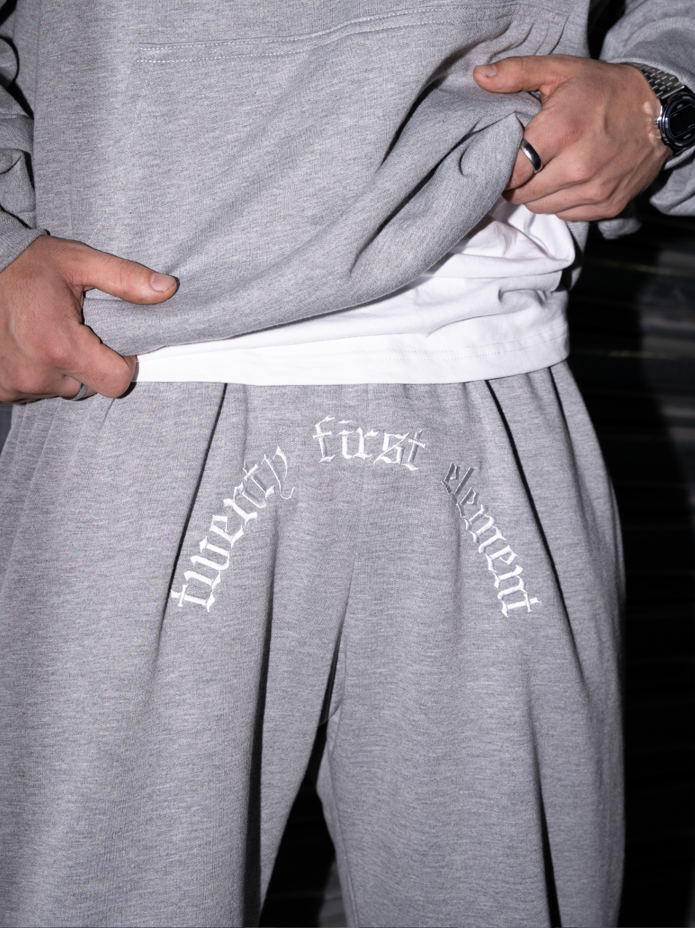 Twenty First Element Grey Oversized Sweatpants