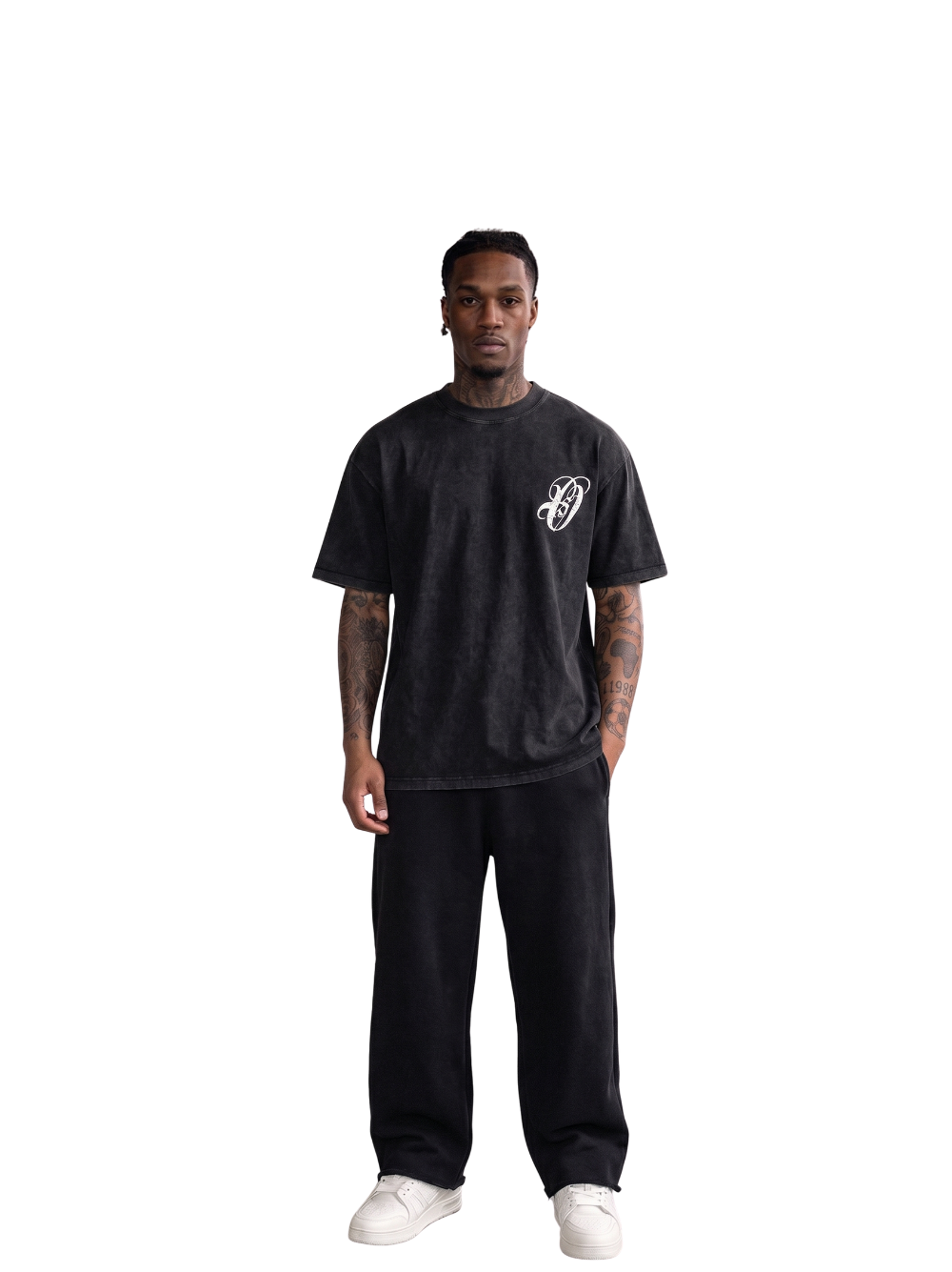 Ostentious Logo Black Washed T-Shirt