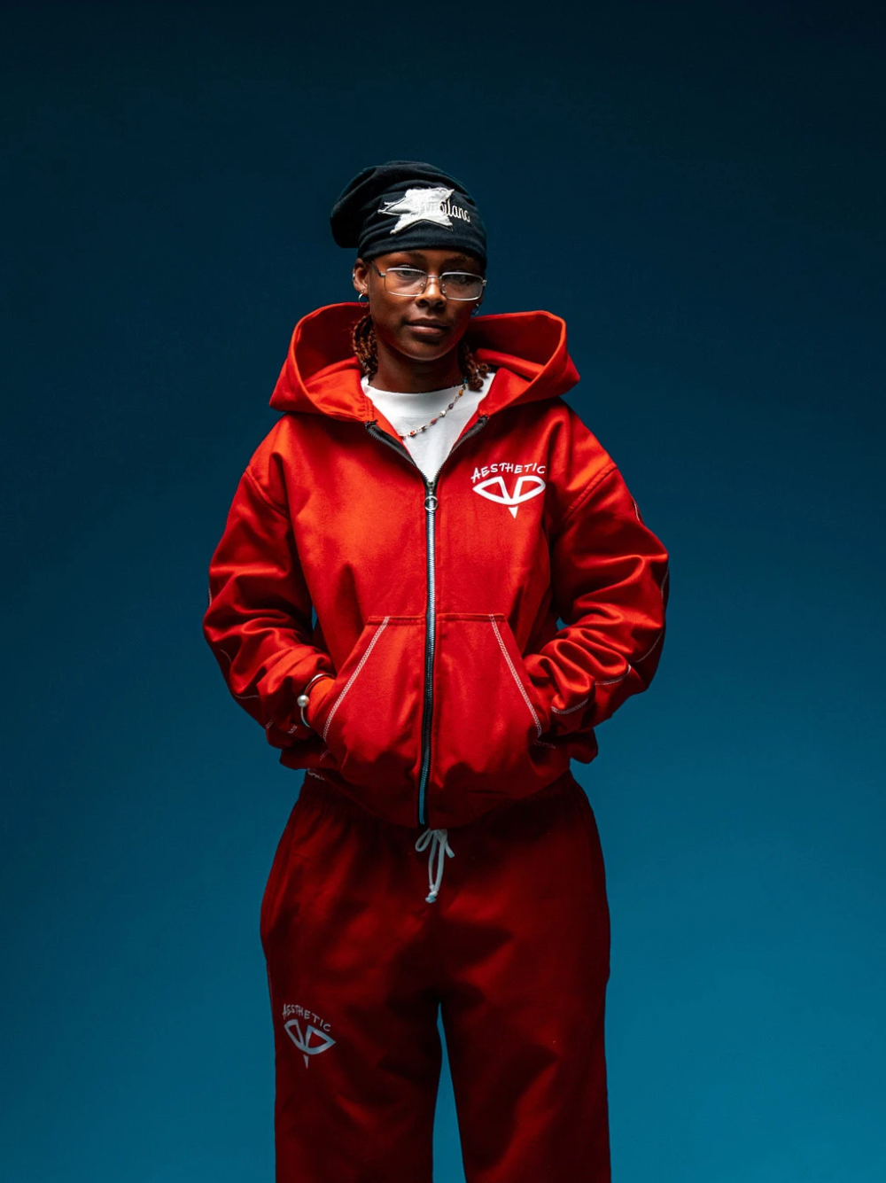 Aesthetic Visionary Red Tracksuit