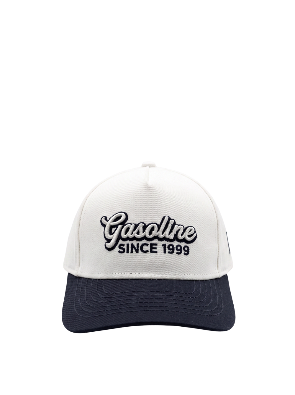 Gasoline Atlas Adjustable White Navy Cap