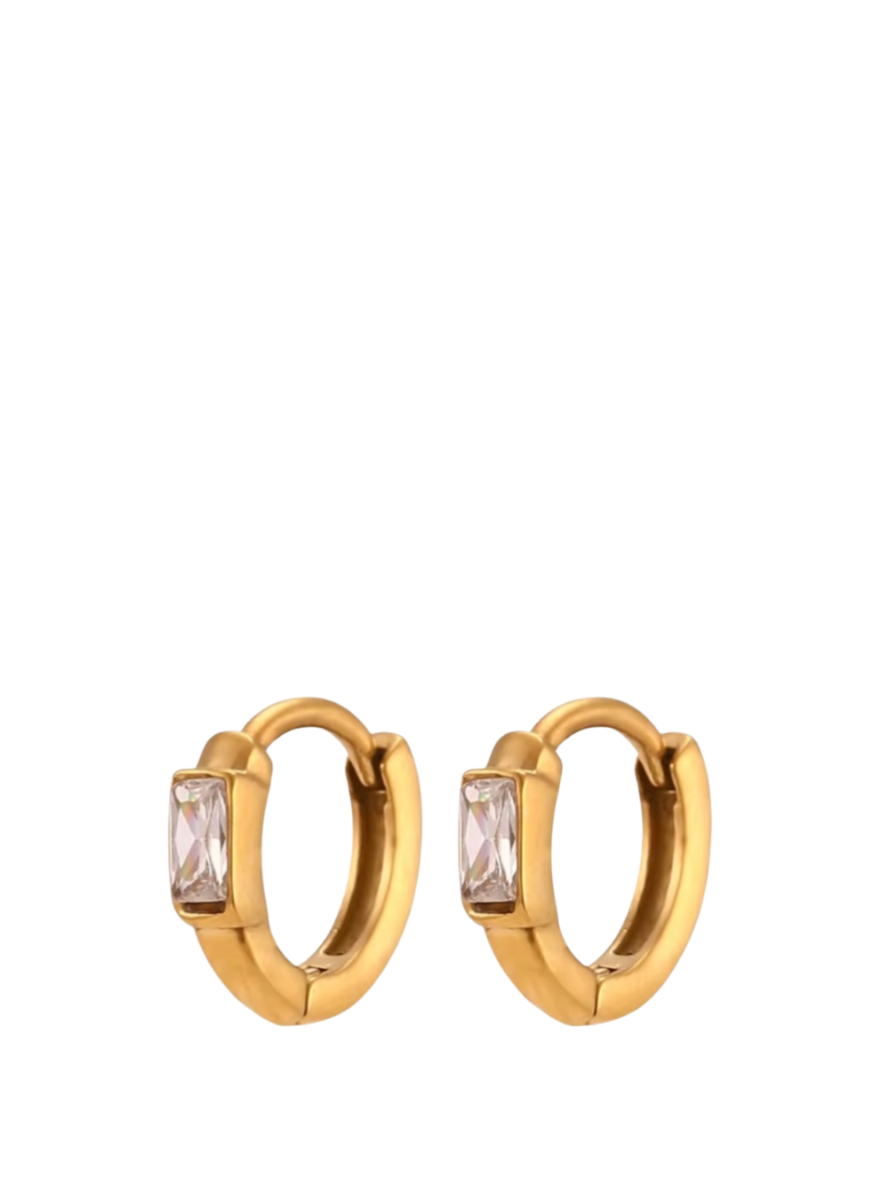 Divine Jewellery Gold Clear Earings