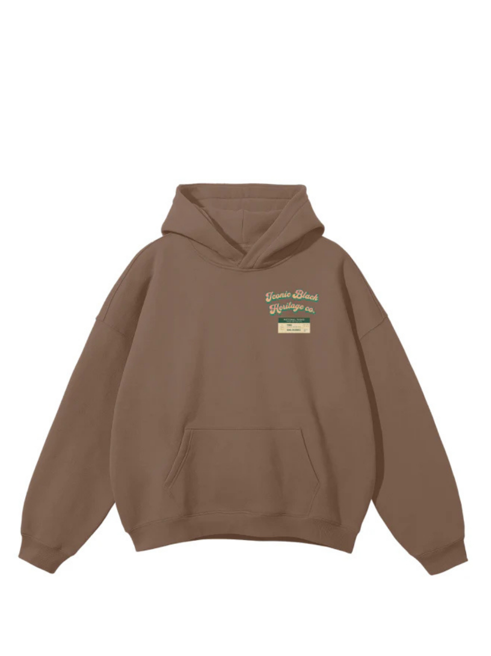 Iconic Black Travel Brown Hoodie