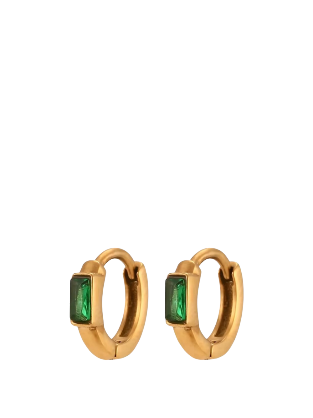 Divine Jewellery Gold Green Earring