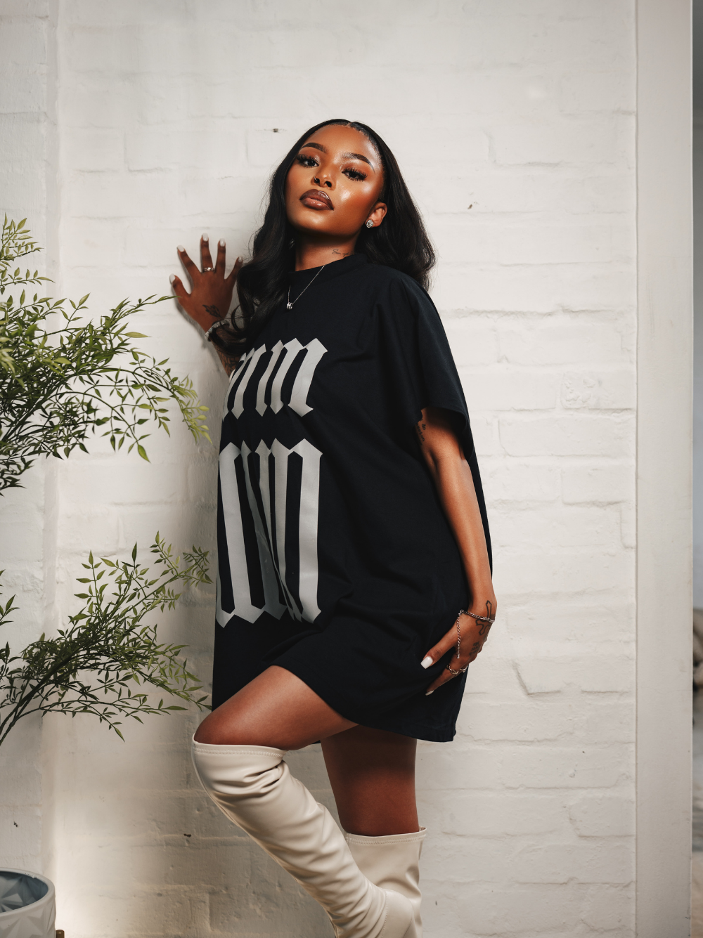 Micael Matthews Saint Drop Shoulder Black Vest