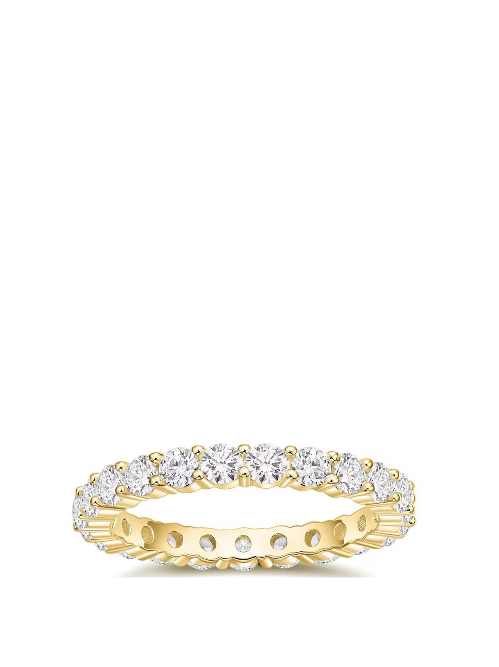 Gold Crystal Diamond Ring