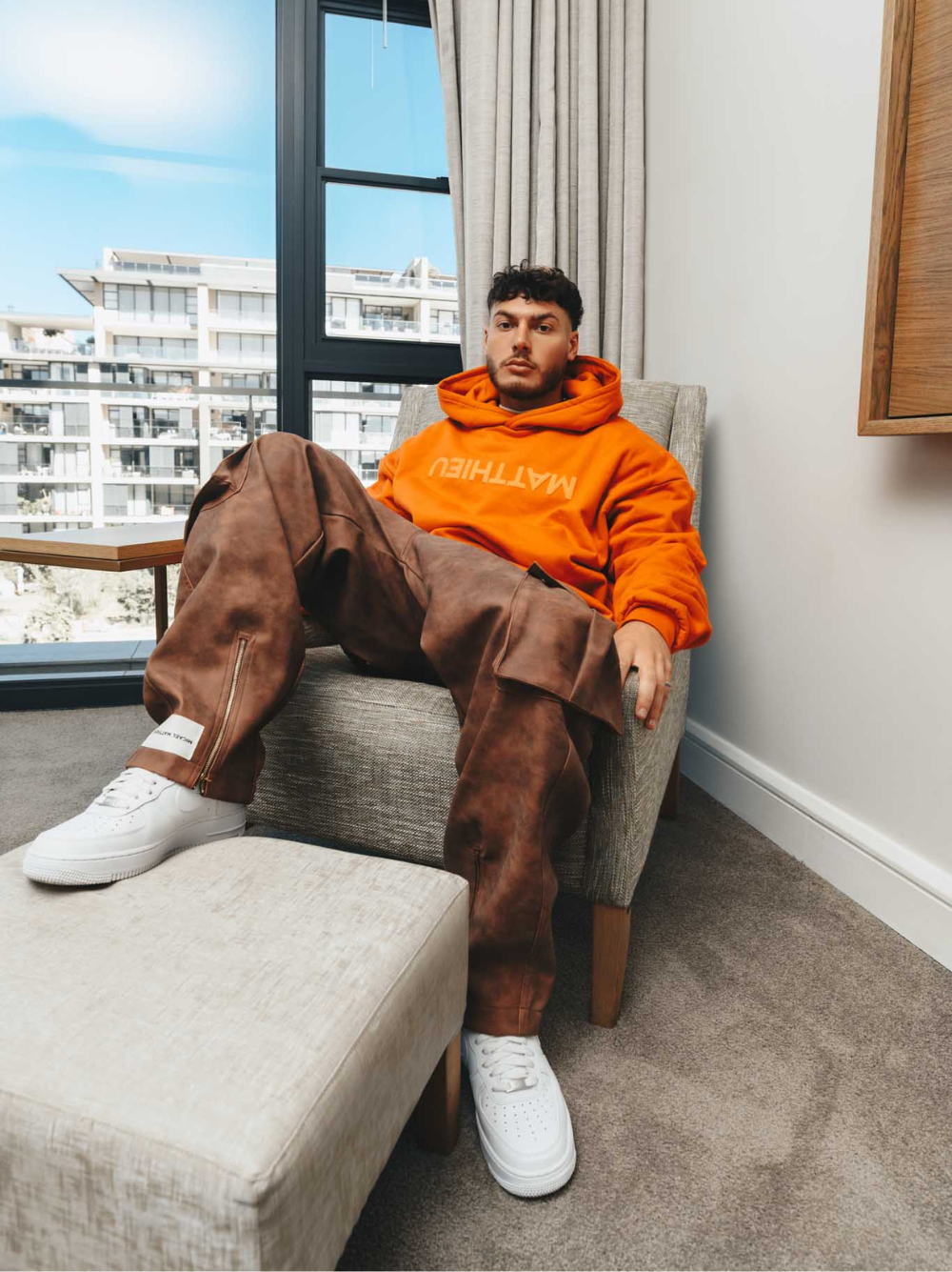 Micael Matthews Orange Hoodie