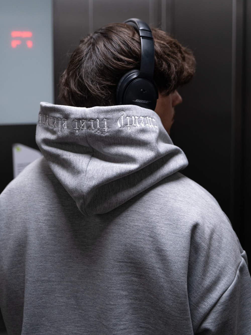 Twenty First Element Grey Oversized Hoodie