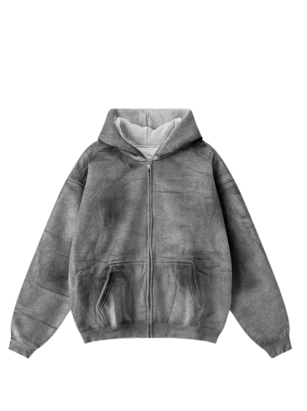 Veluxe Distressed Zipper Hoodie