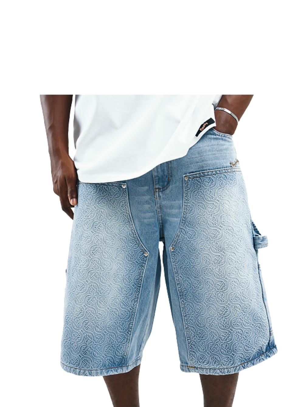 Empire Multi Logo Denim Jorts