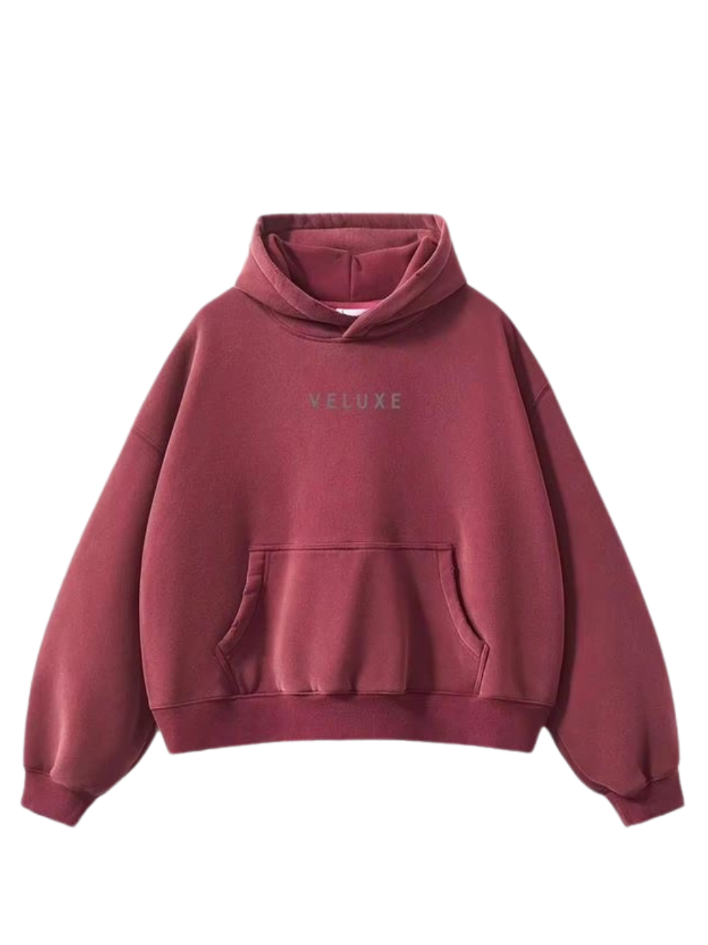 Veluxe Red Wash Hoodie