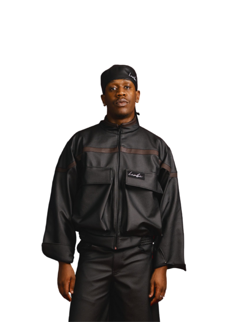 Lembe Black Leather Jacket