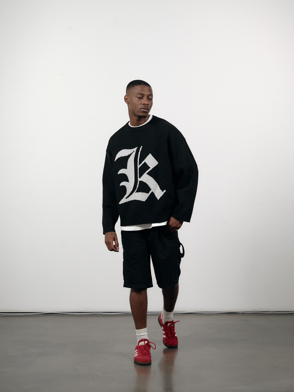 Unkle Keith Old London K Knit Black Sweater