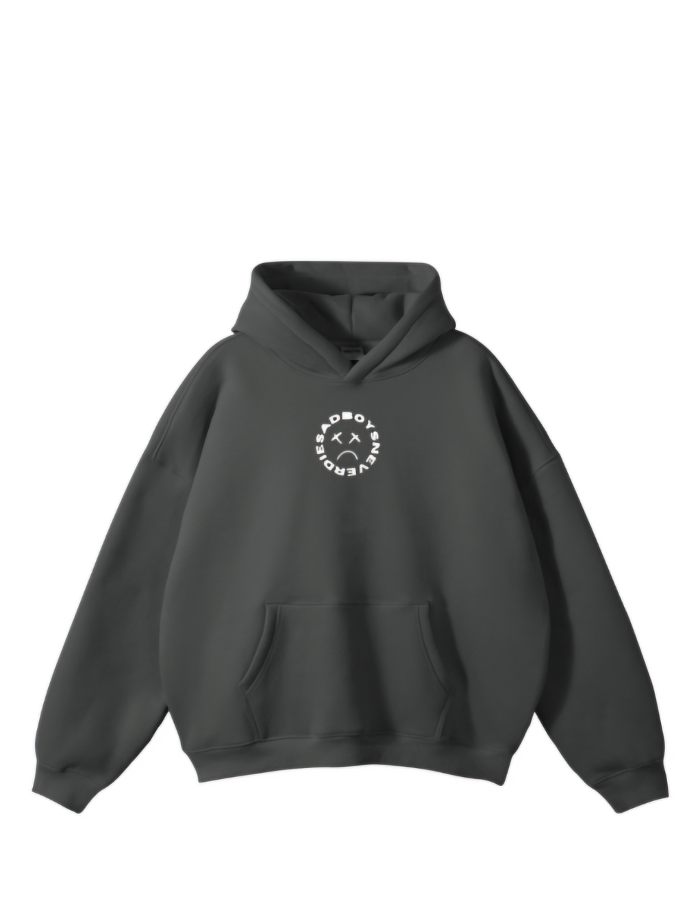 Sadboysneverdie Grey Oversized Hoodie
