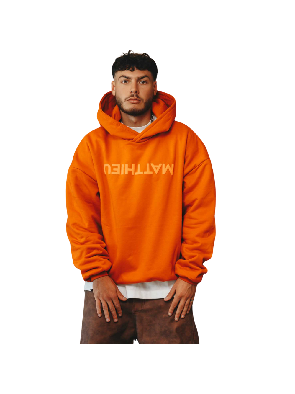 Micael Matthews Orange Hoodie