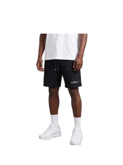 Auriello Essential Black Shorts