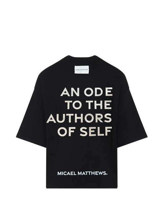 Micael Matthews Reflection Oversized Black T-Shirt