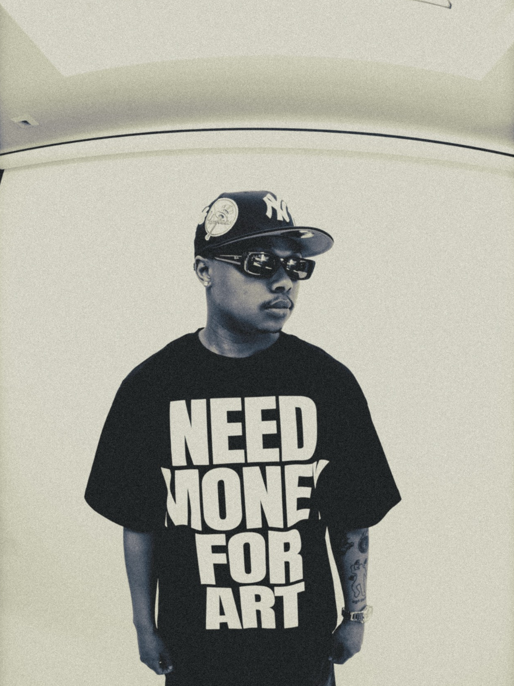 Mercha Need Money For Art White T-Shirt