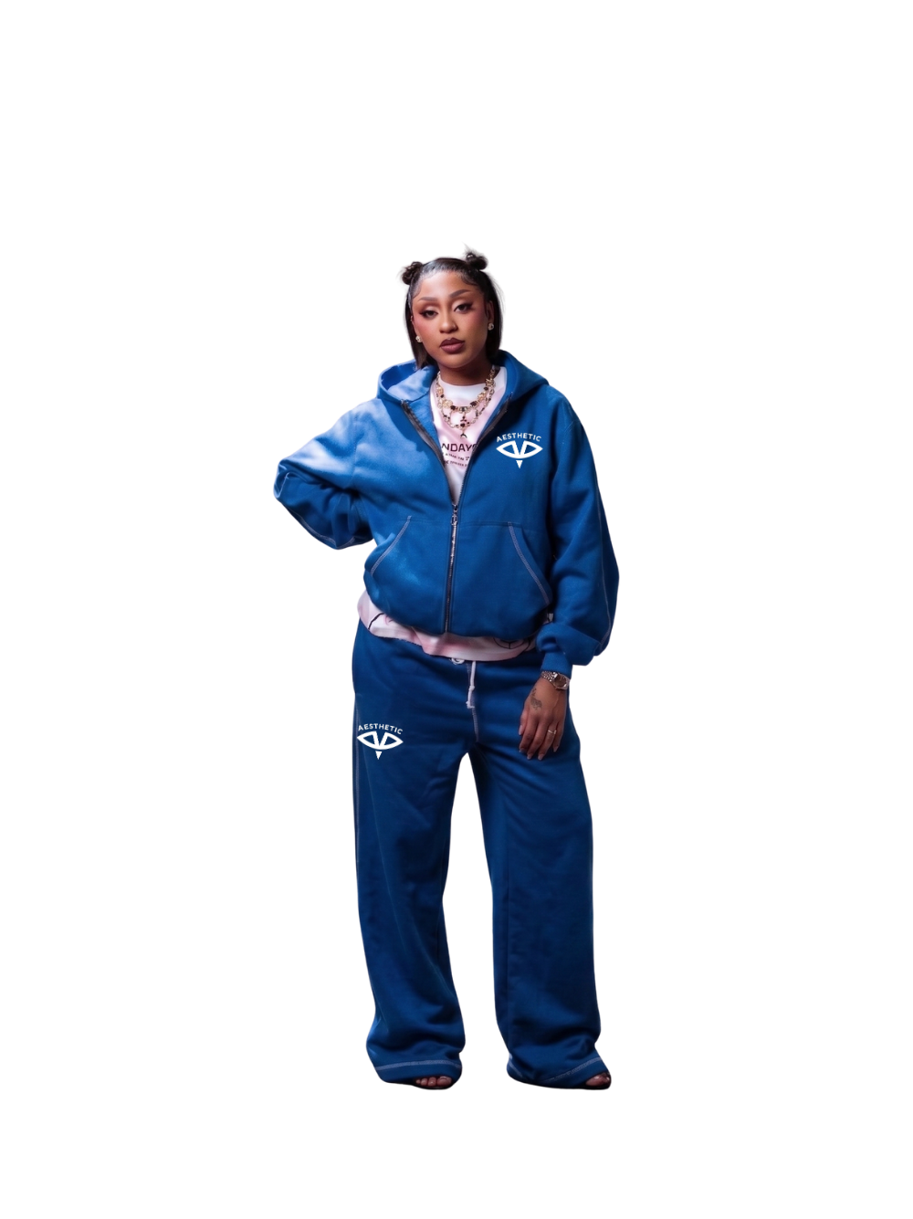 Aesthetic Visionary Blue Tracksuit