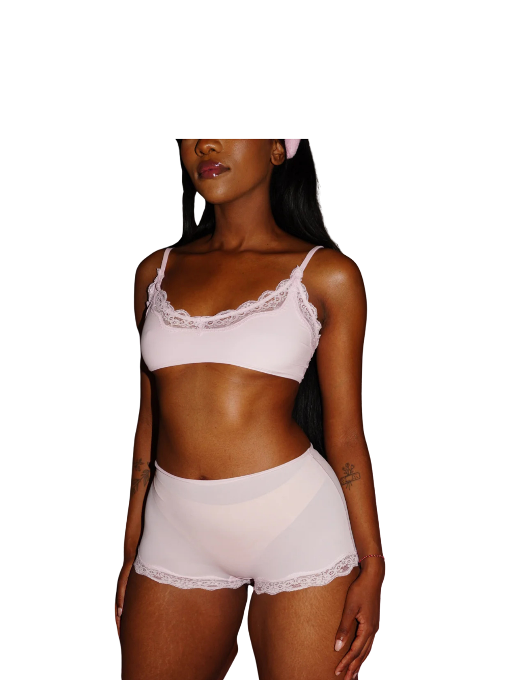 Kurv Sheer Pink Boy Shorts
