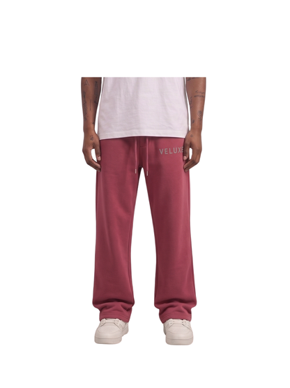 Veluxe Red Wash Sweatpants