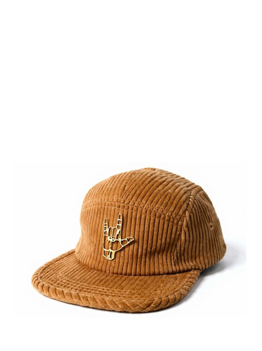 Cleva Brown Corduroy Adjustable Cap