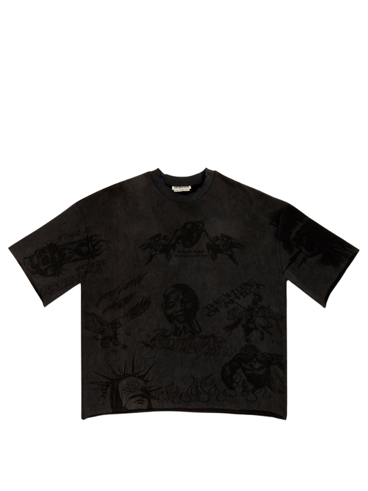 Ostentious Mandela Black T-Shirt