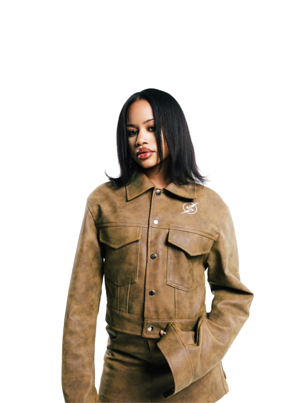 Insanidy Brown Leather 2 Piece Set
