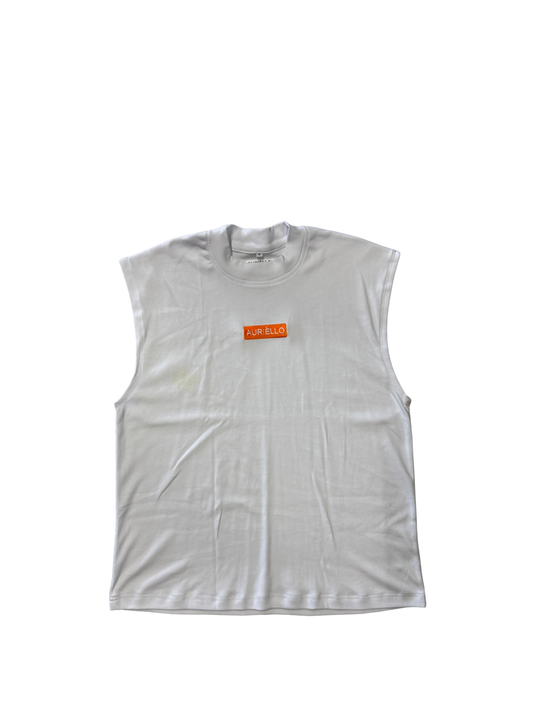 Auriello Logo White Vest