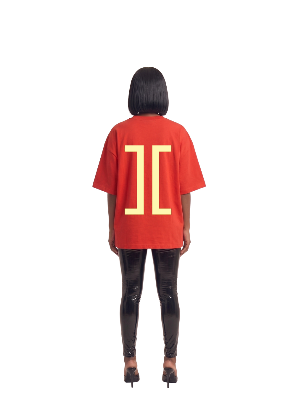 Iconic Rubber Patch Essentials Orange T-Shirt