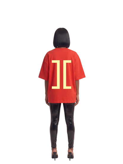 Iconic Rubber Patch Essentials Orange T-Shirt