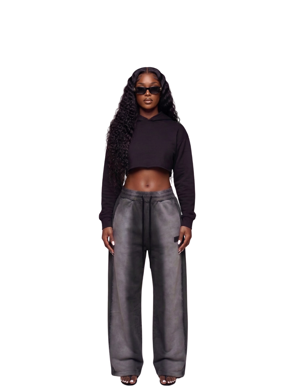 Be Street Ashfall Navy Green Sweatpants
