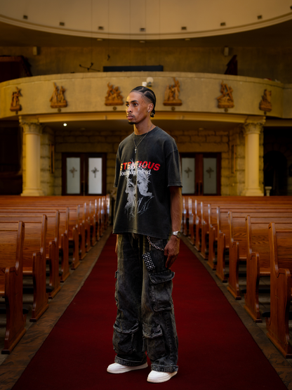 Ostentious Rich, Young and Hardened T-Shirt Black