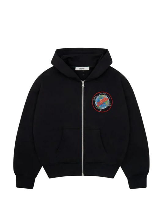 Kwantu Zip Hoodie Black