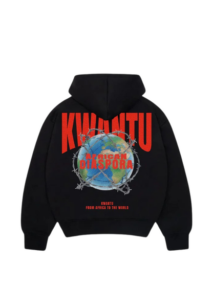Kwantu Zip Hoodie Black