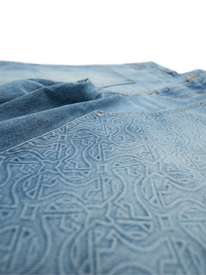 Empire Multi Logo Denim Jorts